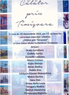 Invitatie- VERNISAJ-ExpozCalatori prin  Timisoara-10.12.2014-1